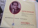 David Oistrakh, Ehrling: Beethoven: Violin concerto. 1950s 33CX 1194 ed1 NO SAX