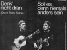 Sg .  -  CHRISTOPHER & MICHAEL    -  DENK NICHT DARAN   ( Bob Dylan )