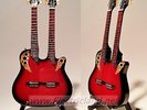 * Mini Guitar OVATION DOUBLE NECK  Ian Ethan chitarra miniature collectible