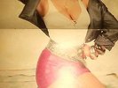 Ein kleines seltenes Sabrina Salerno Poster sexy Busen & Beine rare Boys rar