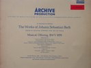 Archive ARC73220 Bach:Musical Offering/Richter,early yellow cover, red stereo