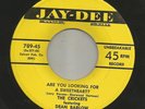 DOOWOP R&B - CRICKETS-  ARE YOU LOOKING FOR A SWEETHEART  -HEAR-1954 JAY-DEE
