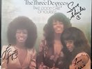 the three degrees - lp autographed - signed - signatures - nm take good care of