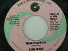 LEON WARE - WHATS YOUR NAME - CLUB SASHAY - LISTEN