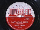 78 RPM -- James Tisdom, Universal-Fox U-100, EE+ / E-  Country Blues