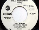 TONY MORGAN & MUSCLE POWER 45 Racial Segregation NEAR MINT Funk SOUL Promo #585