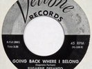 SUGARPIE DESANTO Going Back Where I Belong VELTONE 45 mod popcorn ORIG. 1960 7”