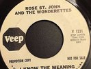 Northern Soul - Rose St John and the Wonderettes - I Know the Meaning - Veep WD