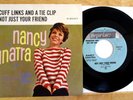 NANCY SINATRA BEAUTIFUL TEEN PROMO 45+PICTURE SLEEVE CUFF LINKS & A TIE CLIP
