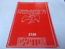 LEZ-ZEPPELIN 1979 CONCERT PROGRAMME KNEBWORTH (RED COVER)