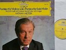BACH Partitas 2 & 3 Chaconne Gigue u.a Milstein LP DG 2530730 NM