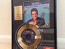 Elvis Presley rare 24kt gold plated record/disc genuine*kentucky rain
