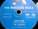 0711/ The ELEGANTS-Little Star-Getting dizzy-Doo Wop-Schellack-Schellackplatte