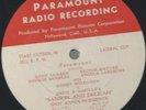 RARE PARAMOUNT RADIO PROMO SPOTS LP /CUE SHEET SAMSON AND DELILAH HEDY LAMARR