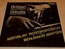 BRITTEN-SONATA IN C-DEBUSSY-1962 W/B DECCA SWL 8503-ROSTROPOVICH/BRITTEN-SUPERB