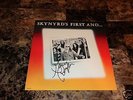 Lynyrd Skynyrd Rare Gary Rossington Signed First And Last Vinyl LP Classic Rock