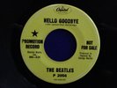 Beatles HELLO GOODBYE I AM THE WALRUS CAPITOL GREEN LABEL PROMO GENUINE LA PRESS