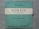 SCHUMANN SONATE EN FA DIESE MINEUR OPUS 11 - M.TAGLIAFERRO
