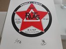 The RUTS - IN A RUT - Rare **Limited Edition** approx 50 POSTER - SIGNED - MINT