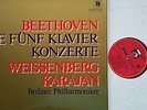 BEETHOVEN 5 Klavierkonzerte Piano C. Weissenberg Karajan 4LP EMI Quadrophonie NM