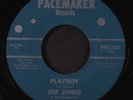 JIM JONES & CHAUNTEYS: The Rain Came / Playboy 45 Hear  (scarce and quite good,