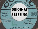 ROCKABILLY ORIG: THE LANCERS - Alphabet Rock/How Lonely Can I Get CORAL - JIVER