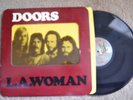 Doors L.A. Woman Yellow Foil Psychedelic Rock Record lp VG+
