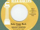 DON RAY SAMPSON Baby Come Back E 401 SOUL 45