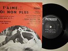 JANE BIRKIN & SERGE GAINSBOURG JE T'AIME RARE ISRAELI NM EP HEBREW COVER ISRAEL