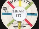 Sarah Vaughan NORTHERN POPCORN 45 (Roulette 4413) Mama / One Mint Julip   VG+