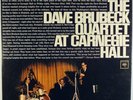THE DAVE BRUBECK QUARTET AT CARNEGIE HALL-MINT RECORDS, UNPLAYED