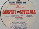 US ARMY,COUNTRY STYLE USA RADIO LP-PRG NO.255/256 PATSY CLINE /FLATT & SCRUGGS