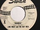 * LINK WRAY & RAY MEN Branded/Hang On FUZZ ROCKABILLY GARAGE Swan Promo 45 HEAR