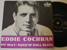 Mega rare Eddie Cochran single 45 My Way/Rock'n'Roll Blues Sweden VG++/VG++