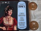 HMV ANGEL SAN 149-150 PUCCINI TOSCA 2-LP CALLAS EX++ WHITE ANGEL GT BRITAIN