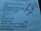 LILY ALLEN - LA CIGALLE, PARIS 2009 - SIGNED ORIGINAL SETLIST