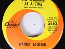 Country 45 Wanda Jackson - One Teardrop At A Time / Whirlpool On Capitol Records