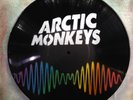 ARCTIC MONKEYS rainbow design. Stencil artwork on vinyls. Made in Australia