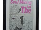 THE THE+Soul Mining+POSTER+AD+RARE ORIGINAL 1983+FRAMED+EXPRESS GLOBAL SHIP