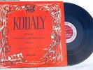 KODALY: Sonata for Unaccompanied Cello STARKER Period SP 510 ORIG  LP 1st