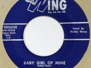 BOBBY SHARP Baby Girl Of Mine WING 45 mod popcorn R&B NM 7”