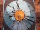 Khemmis HUNTED ltd to 150 White/ Electric Blue combo w/ Silver & Black Splatter