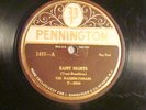 78:PENNINGTON 1437-WASHINGTONIANS (ELLINGTON)/BEN SELVIN  RAINY NIGHTS   -  E