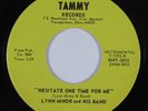 Funk/Deep Soul 45 LYNN MINOR & BAND Hesitate One Time For Me TAMMY NM HEAR