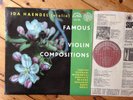 Rare 1st Stereo SUA ST 50465 NM IDA HAENDEL Famous Violin Compositions Sonatas