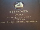 BEETHOVEN QUARTET IN A MINOR BUSCH STRING QUARTET HMV DB8425-8430