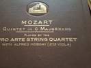 MOZART QUINTET IN C MAJOR PRO ARTE STRING QUARTET & ALFRED HOBDAY HMV DB2383-86