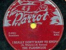 FLAMINGOS  I Really Don't Want To Know / Get With It PARROT 811   Hear