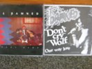 The Damned Dodgy Demo & Blue Vinyl, Don't Cry Wolf, both in good condition.