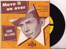 HANK WILLIAMS Move It On Over EP 45 Rare X1076 Country Western Honky-Tonk